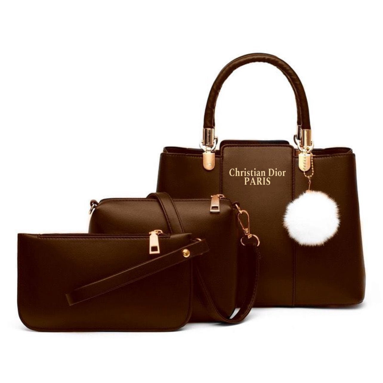 CHRISTIAN DIOR high quality 3 piece shoulder bag